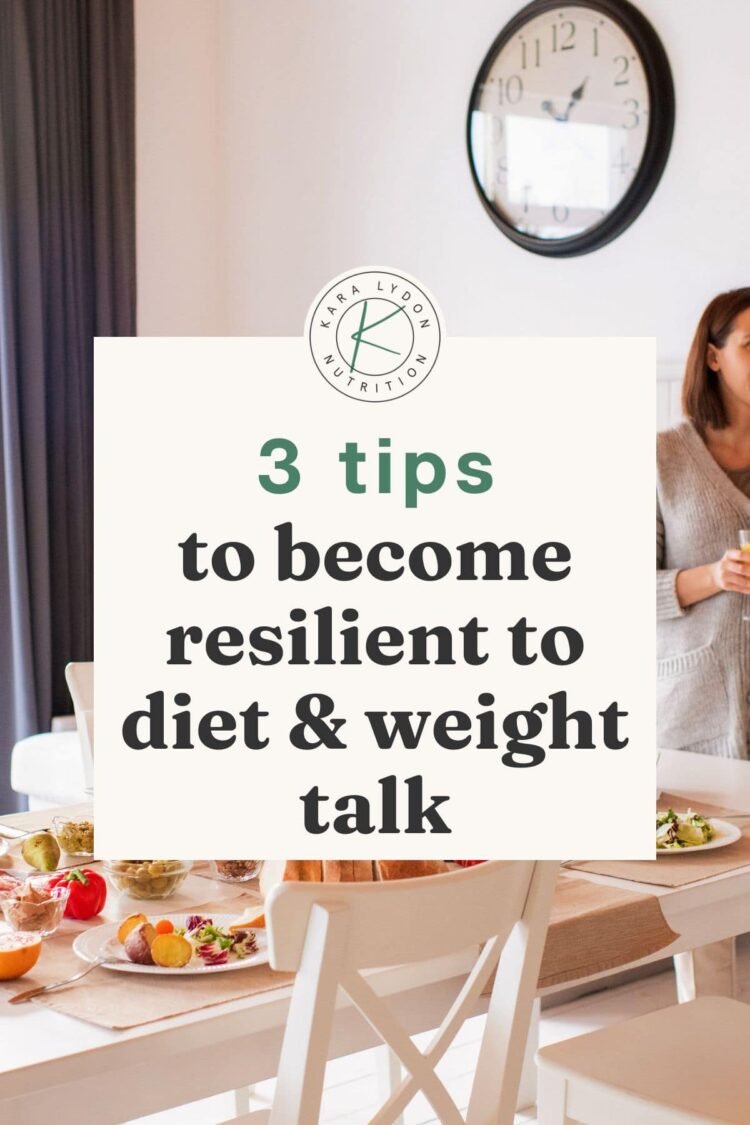 3 consejos para ser más resiliente a las conversaciones sobre dietas y peso